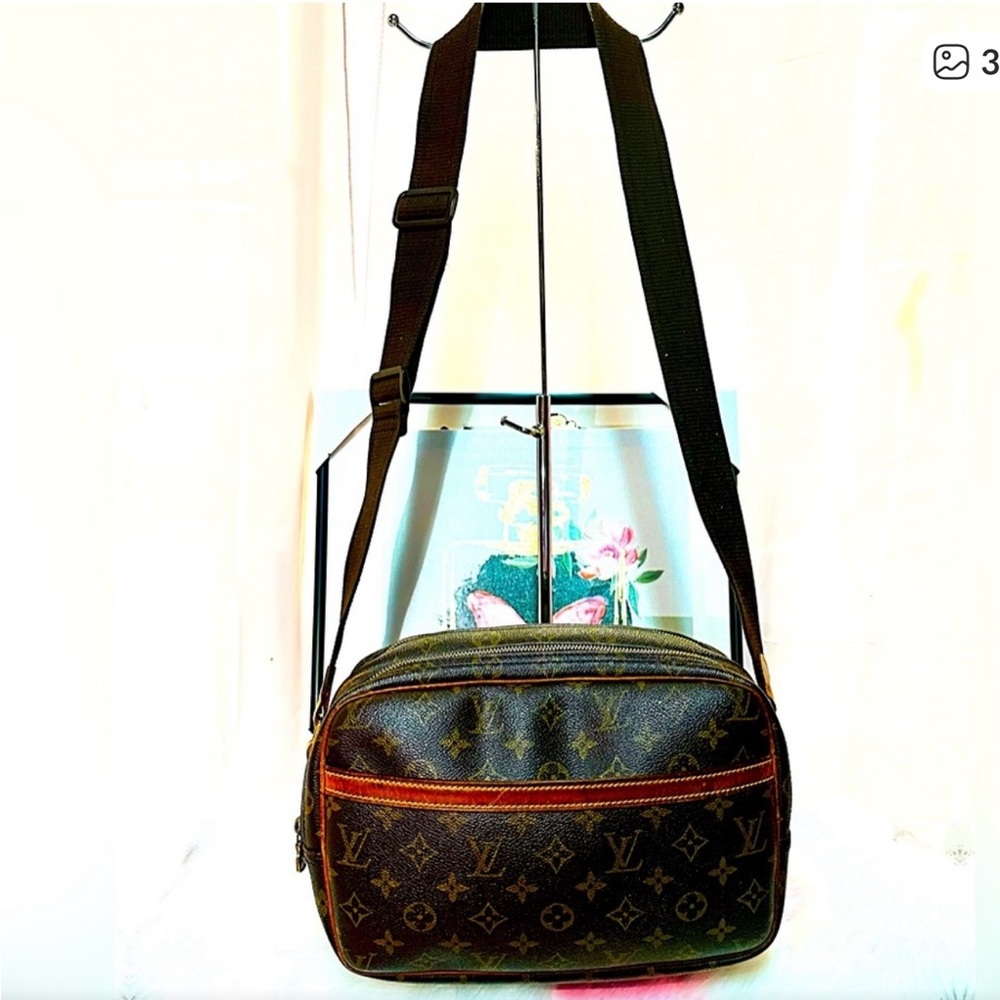 Louis Vuitton Brown and Black Monogram Shoulder Bag